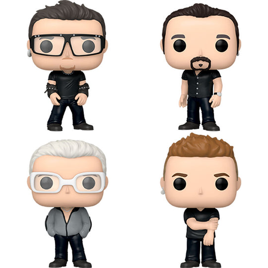 Photo rapprochée de la figurine Funko POP Deluxe U2 mettant en avant les traits du visage