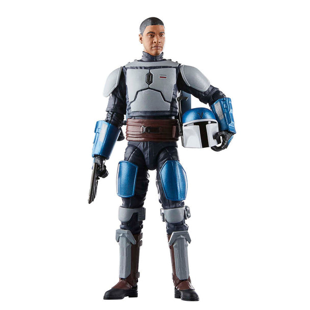 Figurine Mandalorian Fleet Commander de 15 cm en position dynamique avec armure détaillée
