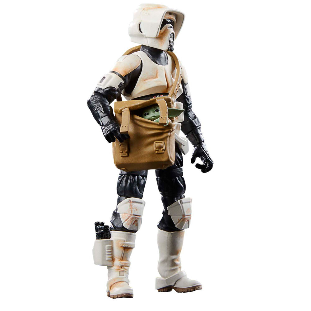 Détail des textures et finitions du Scout Trooper sur le Speeder Bike HASBRO