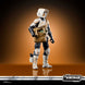 Vue dynamique des figurines en position de combat sur le Speeder Bike