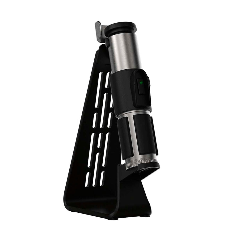 Sabre laser Yoda avec lame amovible démontée et pièce de poignée visible