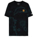 T-shirt World of Warcraft avec la carte complète d'Azeroth imprimée au centre sur fond noir