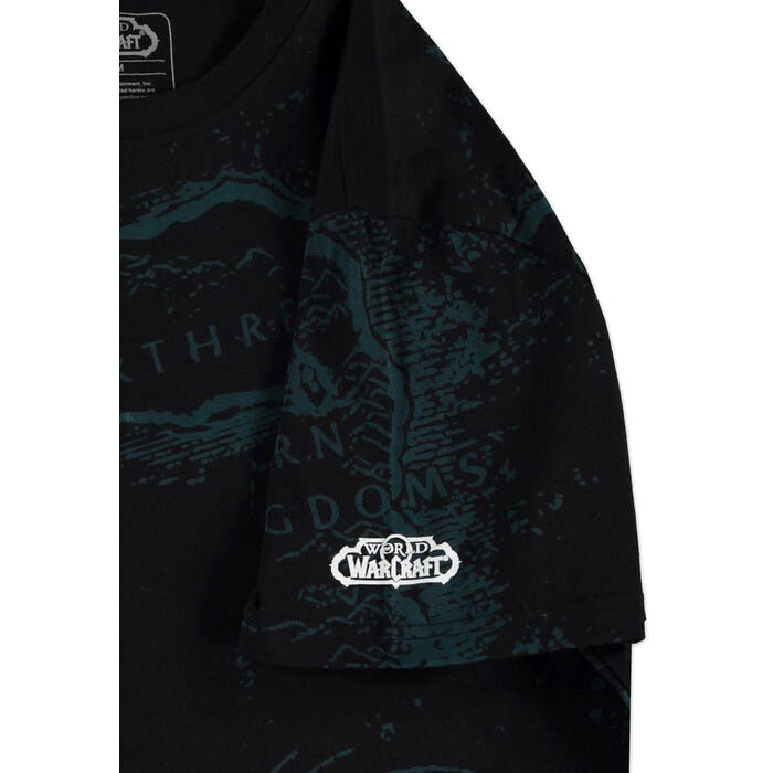 Vue arrière du t-shirt WoW montrant la qualité du tissu en coton et la finition soignée