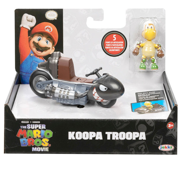 Détail du véhicule Super Mario Bros avec figurine Mario Kart JAKKS PACIFIC