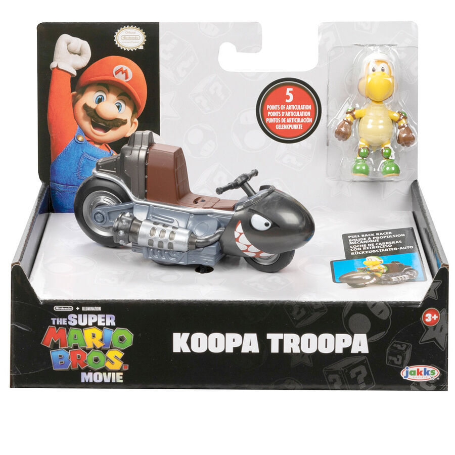 Détail du véhicule Super Mario Bros avec figurine Mario Kart JAKKS PACIFIC