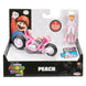 Vue latérale de la figurine Mario Kart et son véhicule de 6 cm
