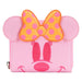 Portefeuille Loungefly Minnie Fantôme Disney en cuir vegan avec fermeture zippée et détails phosphorescents visibles