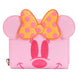 Portefeuille Loungefly Minnie Fantôme Disney en cuir vegan avec fermeture zippée et détails phosphorescents visibles