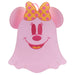 Sac à dos Loungefly Disney Minnie Fantôme vu de face avec motif lumineux dans le noir