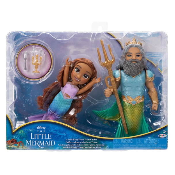 Poupée Ariel de Disney La Petite Sirène en tenue colorée, hauteur 15cm, vue de face