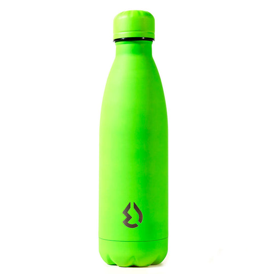 Gros plan sur le bouchon étanche de la bouteille Water Revolution Fluor Green, garantissant zéro fuite
