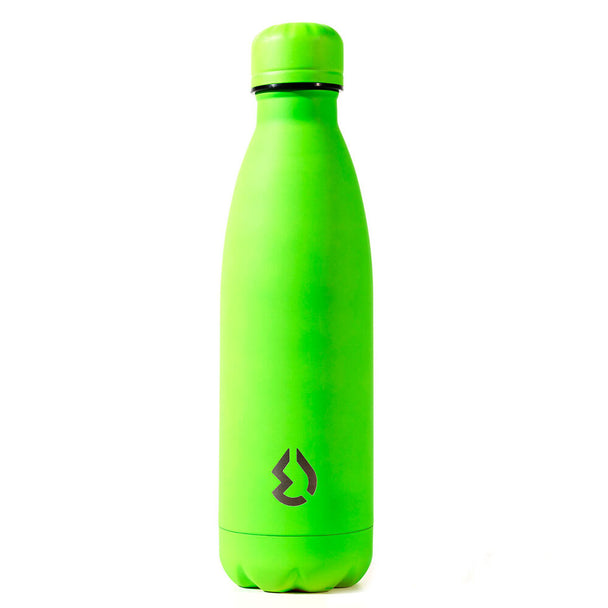 Gros plan sur le bouchon étanche de la bouteille Water Revolution Fluor Green, garantissant zéro fuite