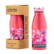 Bouteille isotherme Water Revolution Dinaland montrant la double paroi isolante et le bouchon hermétique, mise en scène lifestyle