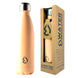 Gourde isotherme Water Revolution couleur pêche avec capacité de 500ml en acier inoxydable, vue de face sur fond blanc