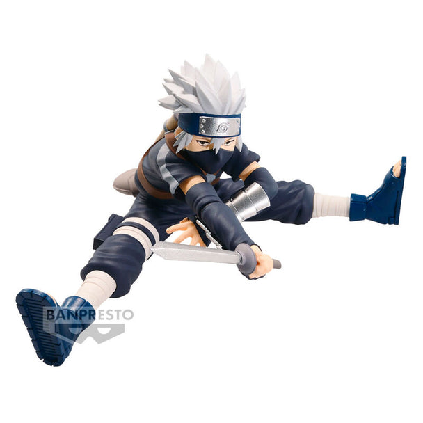Figurine Kakashi Hatake Naruto Shippuden 8cm vue de face avec détails précis