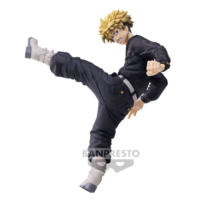 Vue de face de la figurine Chifuyu Matsuno Tokyo Revengers King of Artist 17cm signée BANPRESTO