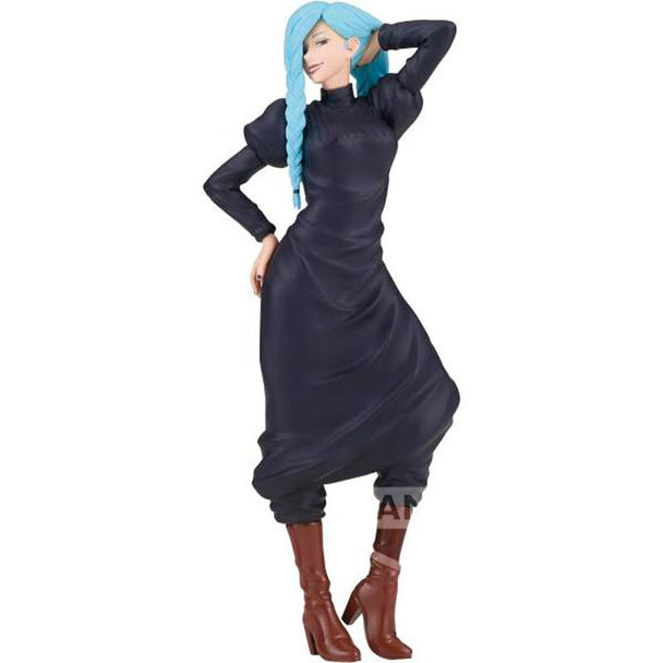 Figurine officielle Mei Mei Jukon no Kata de 15cm par BANPRESTO, représentant le personnage de Jujutsu Kaisen en détail.