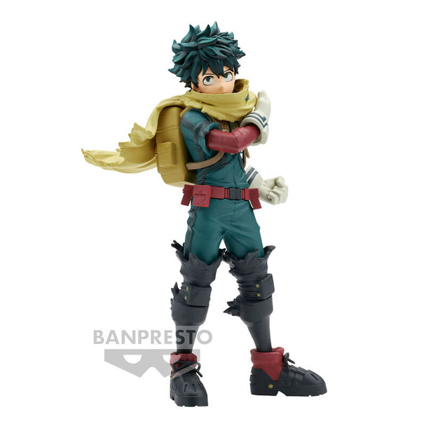Figurine Izuku Midoriya 16cm en position dynamique de My Hero Academia par BANPRESTO