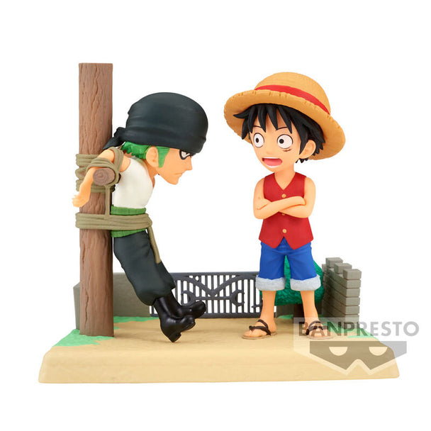 Figurine Monkey D Luffy One Piece de 7 cm vue de face avec détails précis