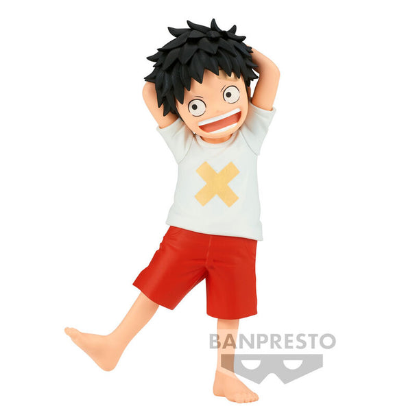 Figurine Monkey D Luffy 12cm en tenue rouge du One Piece Film Red vue de face