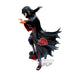 Vue arrière de la figurine Itachi Uchiha Naruto Shippuden montrant les détails de la cape et des cheveux