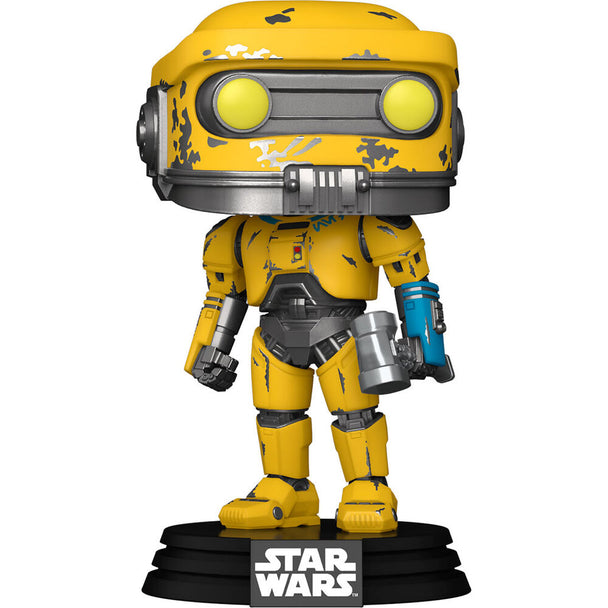 Figurine Funko POP Obi-Wan Kenobi de 9 cm avec sabre laser, vue de face sur fond blanc