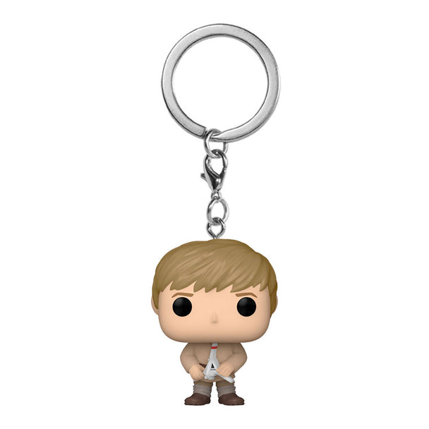 Porte-clés FUNKO Pocket POP avec figurine Obi-Wan Kenobi en tenue Jedi, vue de face sur fond blanc