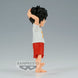 Vue arrière de la figurine Monkey D Luffy 12cm montrant les détails du manteau rouge