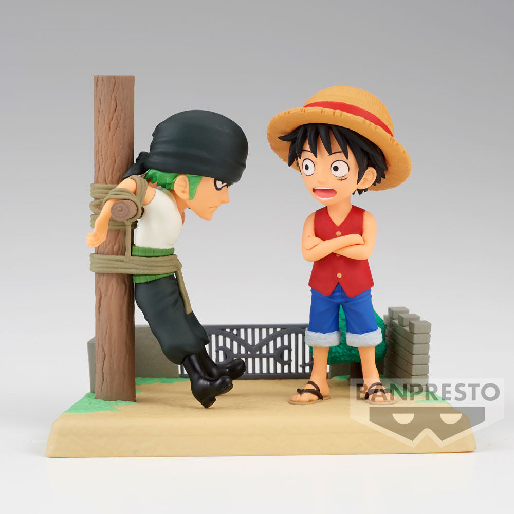 Packaging original BANPRESTO des figurines One Piece Monkey D Luffy & Zoro
