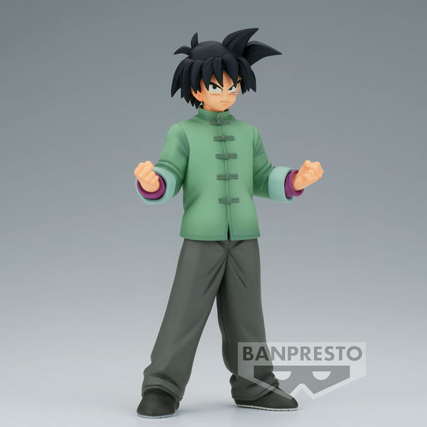 Profil gauche de la figurine Son Goten de 14 cm par BANPRESTO Dragon Ball Super