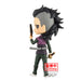 Profil droit de la figurine Genya Shinazugawa Demon Slayer Q Posket avec expression déterminée