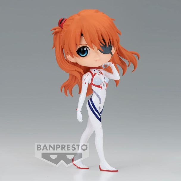 Profil gauche de la figurine Asuka Langley 14 cm avec couleurs vives et finition soignée