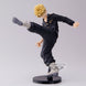 Zoom sur le visage expressif de la figurine Chifuyu Matsuno Tokyo Revengers King of Artist