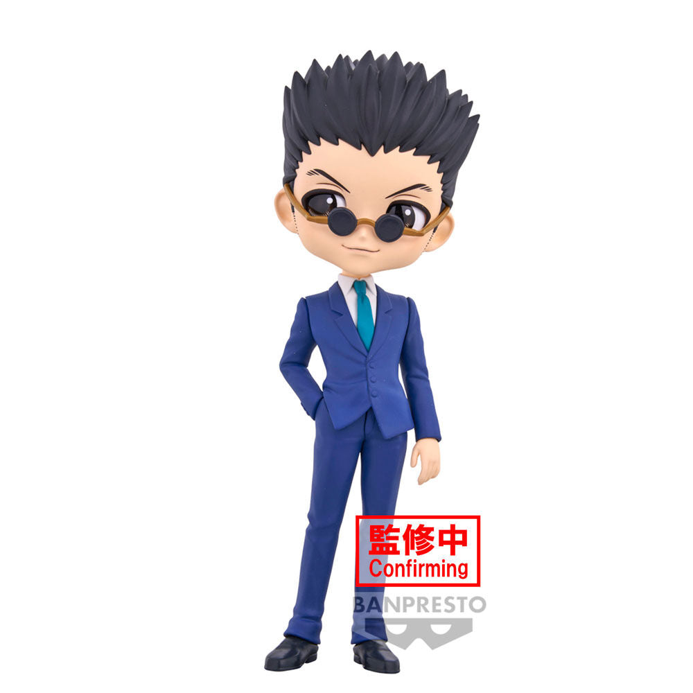 Photo de la figurine Leorio Q Posket BANPRESTO avec lumière mettant en relief les détails