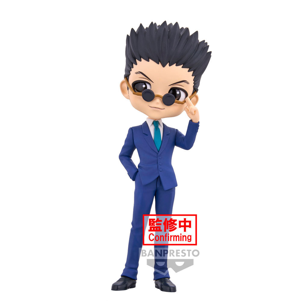Vue rapprochée du visage de la figurine Leorio ver.B Q Posket avec finition soignée