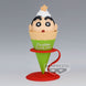 Profil gauche de la figurine BANPRESTO Crayon Shinchan Ice Cream Collection en position dynamique