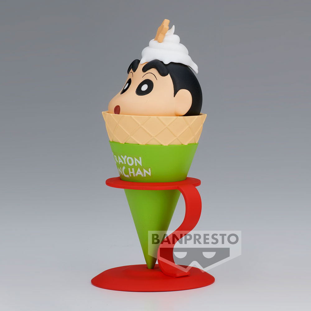 Vue arrière de la figurine Crayon Shinchan Ice Cream Collection montrant les détails de la glace