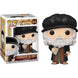 Vue rapprochée de la figurine Funko POP Leonardo Da Vinci montrant les détails du visage et des vêtements