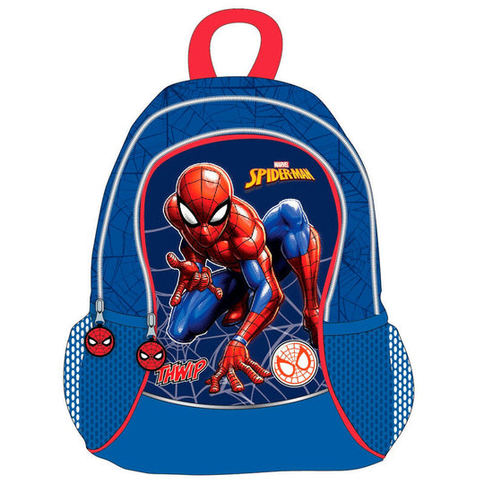 Sac à dos Marvel Spiderman 40 cm avec design coloré et dimensions adaptées aux enfants.