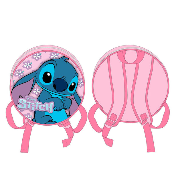 Détail du sac à dos Disney Stitch montrant la texture et les finitions de qualité