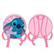 Détail du sac à dos Disney Stitch montrant la texture et les finitions de qualité