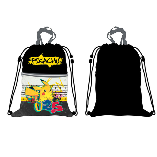 Sac de sport officiel Nintendo Pokémon Pikachu mesurant 40x34,5 cm avec un design coloré et attrayant.