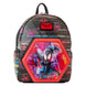 Sac à dos Loungefly Spiderman Across the Spider-Verse vue avant avec détails lenticulaires et couleurs vives