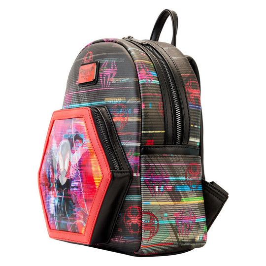 Détail des fermetures métalliques robustes du sac à dos Marvel Spiderman 27cm