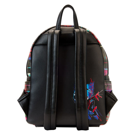 Intérieur du sac à dos Spiderman avec doublure coordonnée et poche zippée
