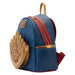 Intérieur du sac à dos Marvel avec doublure coordonnée et espace de rangement compact