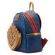Intérieur du sac à dos Marvel avec doublure coordonnée et espace de rangement compact