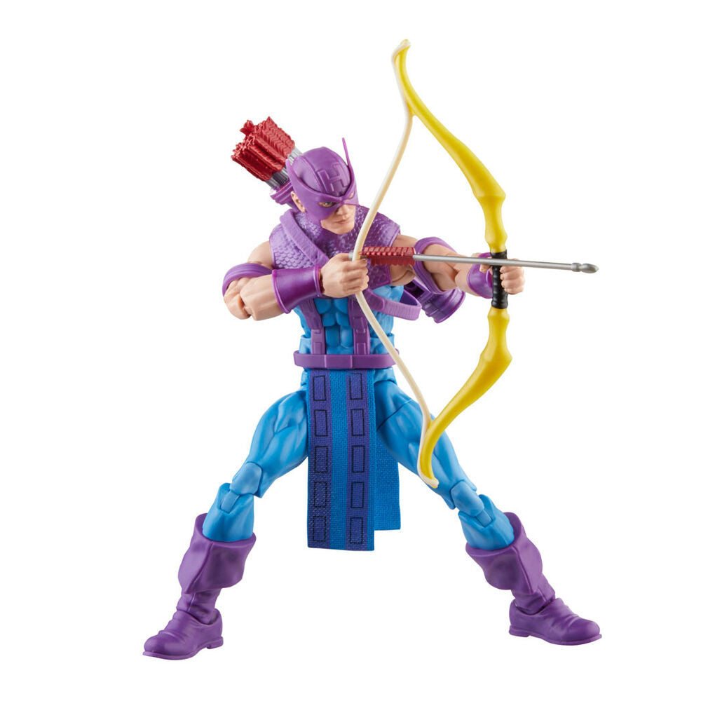 Figurine Hawkeye posée sur son Sky-Cycle prête à l'action