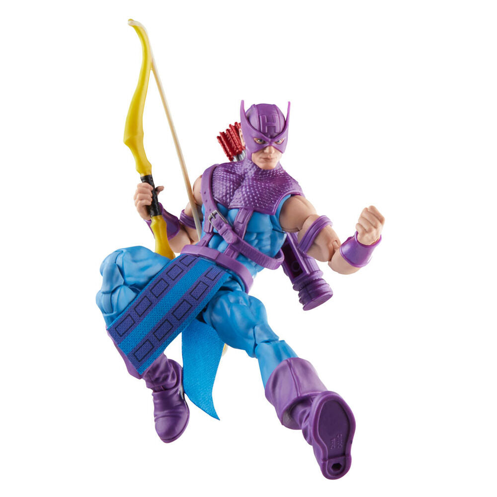 Vue rapprochée des accessoires inclus avec la figurine Hawkeye
