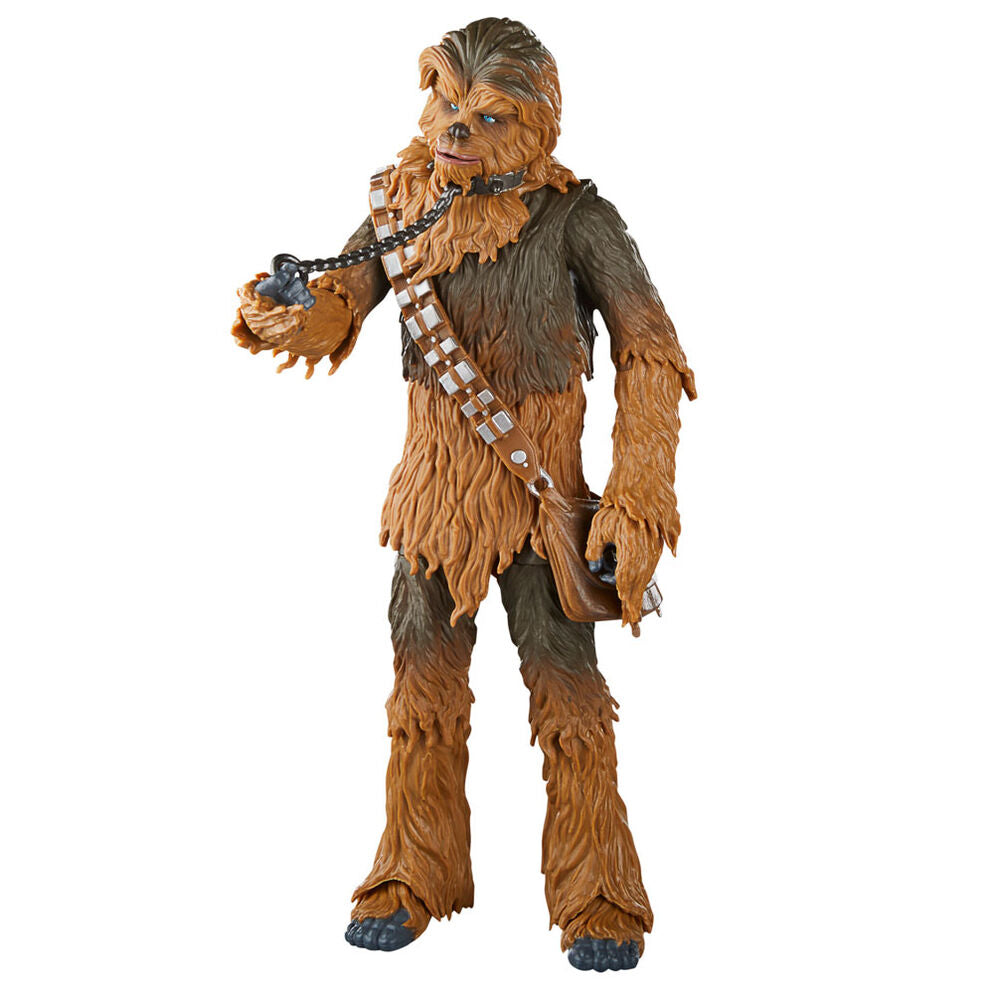 Figurine Chewbacca articulée montrant les articulations des bras et jambes